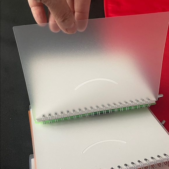 Colorful Spiral Notebooks with Pens, 4 Notepads. 6.5”x 4.5”size - Picture 5 of 6